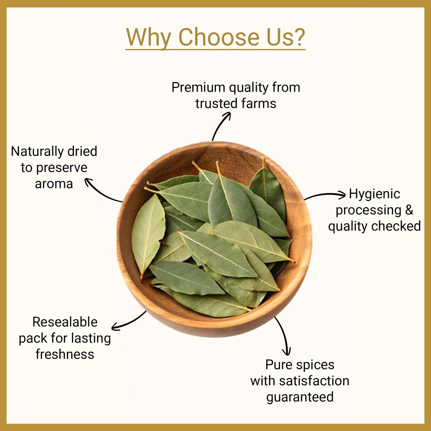 JALPUR MILLERS Whole Dried Bay Leaves 100g - Premium Aromatic Spice for Cooking, Seasoning, Soups, Stews, Biryani, Rice, and Curries - Ideal for Home Cooking - Vegan - Non-GMO - Tej Patta
