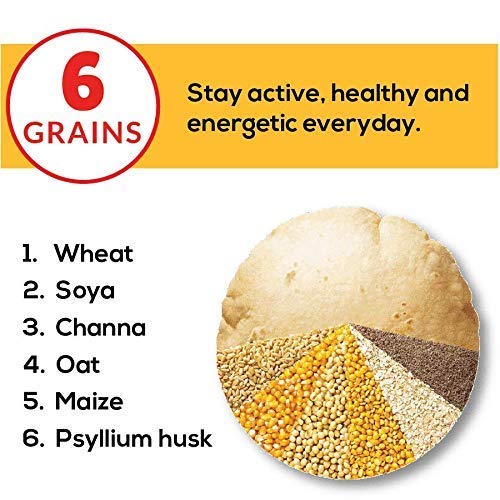Aashirvaad Multi Grain Atta | Great Taste | Transform Your Rotis | Extra Protein | Grow Strength | Nourishment | Vegetarian | Dietry Fibre | MultiGrains | 5 KG Bag