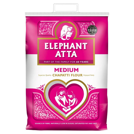 Elephant Atta Medium Chapatti Flour Atta | Medium Atta Flour | (10kg)