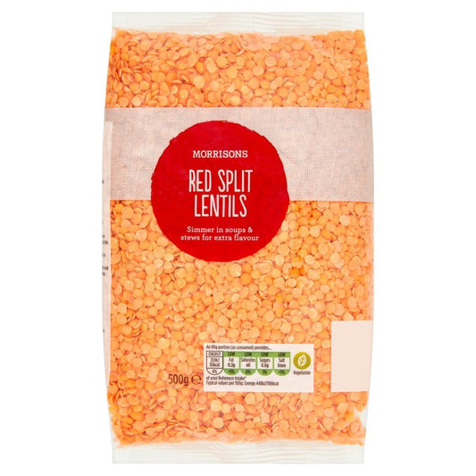 Morrisons Wholefoods Red Split Lentils, 500g